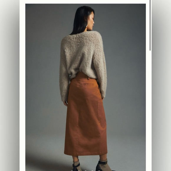 Anthropologie column wrap skirt - Picture 3 of 8